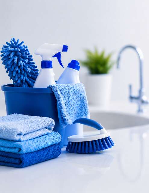 Professional cleaning supplies and equipment
